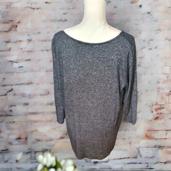 Green Envelope Gray Long Sleeve Zippered Front Pull Over Sweater - Size XXL - Picture 2 of 4